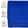 Arcturus Military Wool Blanket - Warm, Thick, Washable - Great for Outdoors, Camping, Stadium Blanket, Picnics, Travel - Car & Bushcraft Survival Kits, Large 64" x 88" 4.5 lb view 2