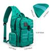 G4Free Tactical EDC Sling Bag Backpack with Adjustable Holster Military Shoulder Backpack for Men Peacock Blue view 2