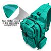 G4Free Tactical EDC Sling Bag Backpack with Adjustable Holster Military Shoulder Backpack for Men Peacock Blue view 3