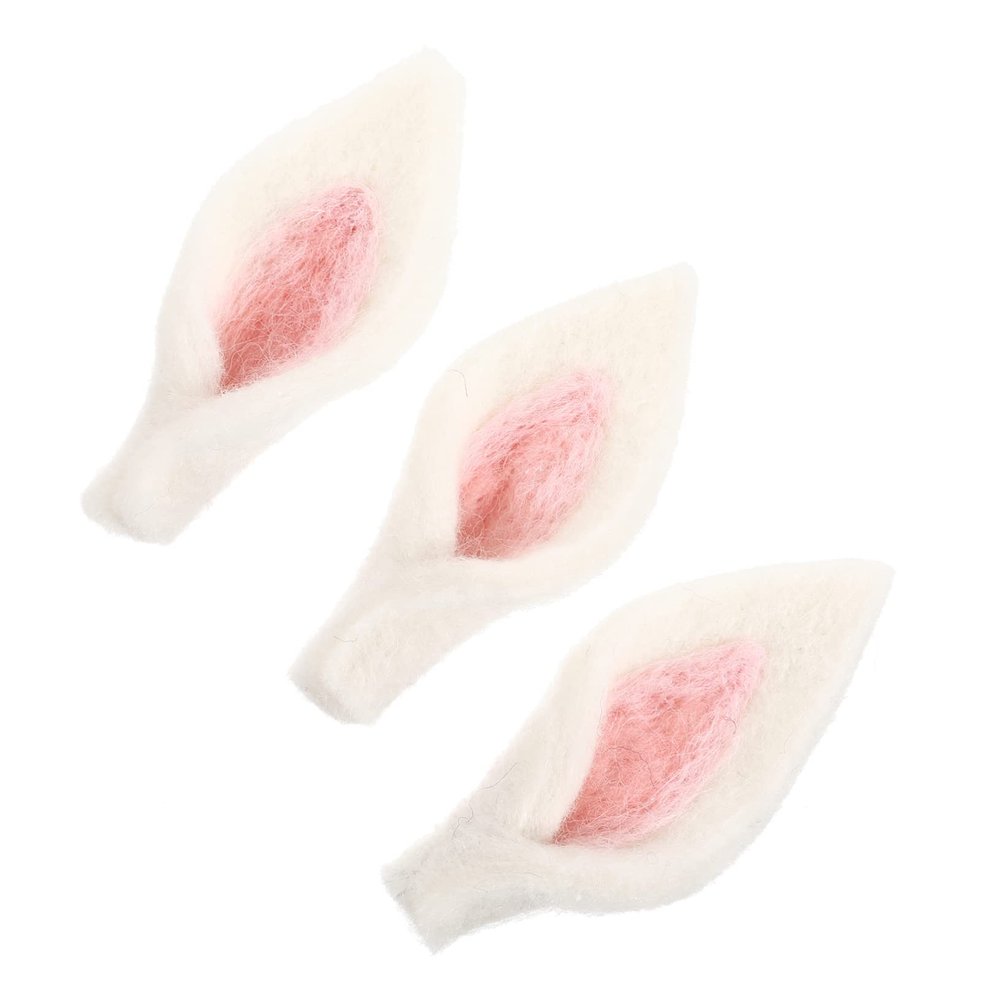 Parliky 1set Creative Felt Ear Decorations Easter Supplies for Projects Accessories for Clothes Shoes Bags and Family Fun