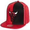 Mitchell & Ness Chicago Bulls What The Pinstripe Adjustable Snapback Hat Cap Multi Color view 1