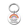 KINMES Work Bestie Gifts Emotional Support Coworker Keychain Gifts, Administrative Professional Day Gifts Christmas Employee Appreciation Gifts Farewell Leaving Retirement Work Friend Gifts view 1