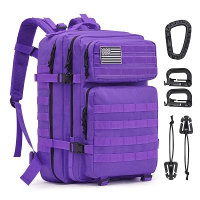 G4Free 45L Military Tactical Backpack 3 Day Assault Survival Molle Pack Bug Out Bag Travel Fishing Backpack Rucksack