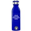 DISCOUNT PROMOS Custom Stainless Steel Water Bottles by Echo 20 oz. Set of 6, Personalized Bulk Pack - Double Wall, Perfect for Coffee, Soda, Other Hot & Cold Beverages - Blue view 1