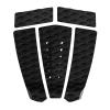 Abahub 5 Piece EVA Surfboard Deck Traction Pads with Kicker for Stomp Skimboards, Surf Boards, Funboard, Fish Board, Black view 1