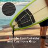 Abahub 5 Piece EVA Surfboard Deck Traction Pads with Kicker for Stomp Skimboards, Surf Boards, Funboard, Fish Board, Black view 3