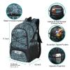 WOLT | Basketball Equipment Backpack, Large Sports Bag with Separate Ball Holder & Shoes Compartment, Gifts for Basketball, Soccer, Volleyball,Gym (Camouflage Grey) view 2