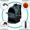 WOLT | Basketball Equipment Backpack, Large Sports Bag with Separate Ball Holder & Shoes Compartment, Gifts for Basketball, Soccer, Volleyball,Gym (Camouflage Grey) view 3