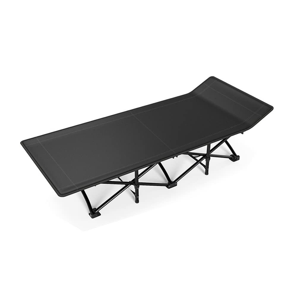 ALSODI Outdoor Camping Folding Bed, Silent Stable Folding Bed, Outdoor Portable Ultra-Light Folding Bed, Folding Bed Reclining Chair,A