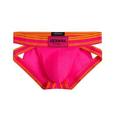 JOCKMAIL Mesh Athletic Supporters Mens Briefs Underwear Comfort Male Underwear for Gym Sport (as1, alpha, x_l, regular, regular, Red)