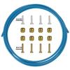 CYSKY Bike Hydraulic Brake Hose Kit 2500mm for Shimano BH59 BH90 Sram Avid System, Included 8 Bike Brake Olive and 8 Brass Connecting Insert (Blue) view 1
