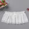 ABAFIP Men's Lace Lingerie Crossdressing Sissy Skirted Panties Low Waist Mesh Sheer G-string Thong Bikini Briefs Underwear White Large view 2