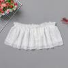 ABAFIP Men's Lace Lingerie Crossdressing Sissy Skirted Panties Low Waist Mesh Sheer G-string Thong Bikini Briefs Underwear White Large view 4