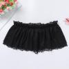 ABAFIP Men's Lace Lingerie Crossdressing Sissy Skirted Panties Low Waist Mesh Sheer G-string Thong Bikini Briefs Underwear Black Large view 3