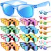 GIFTINBOX 24Pack Kids Sunglasse Bulk for Kids ,Great Gifts Party Favors For Kids 4-8 & 3-5, Translucent Sunglasses with UV400 Protection, Beach Pool Birthday Party Supplies view 1