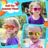 GIFTINBOX 24Pack Kids Sunglasse Bulk for Kids ,Great Gifts Party Favors For Kids 4-8 & 3-5, Translucent Sunglasses with UV400 Protection, Beach Pool Birthday Party Supplies view 2