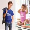 Big Brother Little Sister Outfits Shirt Sibling Shirts Matching Baby Newborn Girl Outfit (Charcoal Blue/Pink, Kids (3T) / Baby (0-3M)) view 4