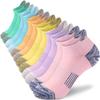 Amutost Ankle Socks Womens Athletic Running Comfort No Show Low Cut Cushioned 6 Pairs view 1