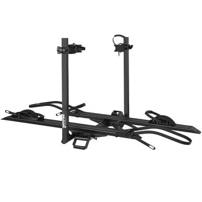 Young E-Bike Rack Hitch Mount Platform Style for Cars Trucks SUVs Minivans RV, fits E-Bike with Up to 5-inch Fat Tire, 200 lbs Capacity, Anti-falloff 360 Swirl Structure