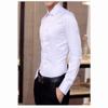 Men's Silk Shirt Long Sleeve Tuxedo Mercerized Cotton Button Slim Fit Casual All-Match Shirt Red with Floral 4XL 86.5-92.5 KG view 2