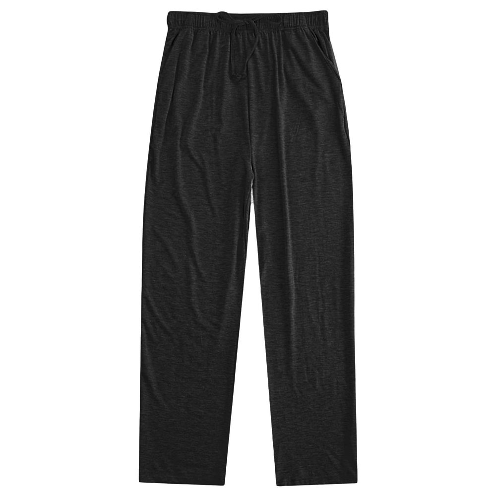 JEsilunmaMY Men's Loose Pajama Pants Elastic Waist Sweat Bottoms Casual Trousers Lightweight Lounge Sweat Pants with Pockets (Black,XX-Large)