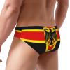 German Eagle Men's Swimming Briefs Sexy Bikini Swimsuit Beach Pants Sport Shorts Bathing Suit Black view 2