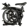 2in1 Leather wheel frame strap for BROMPTON BICYCLE and trousers strap in one - leather bicycle accessory (Black) view 3
