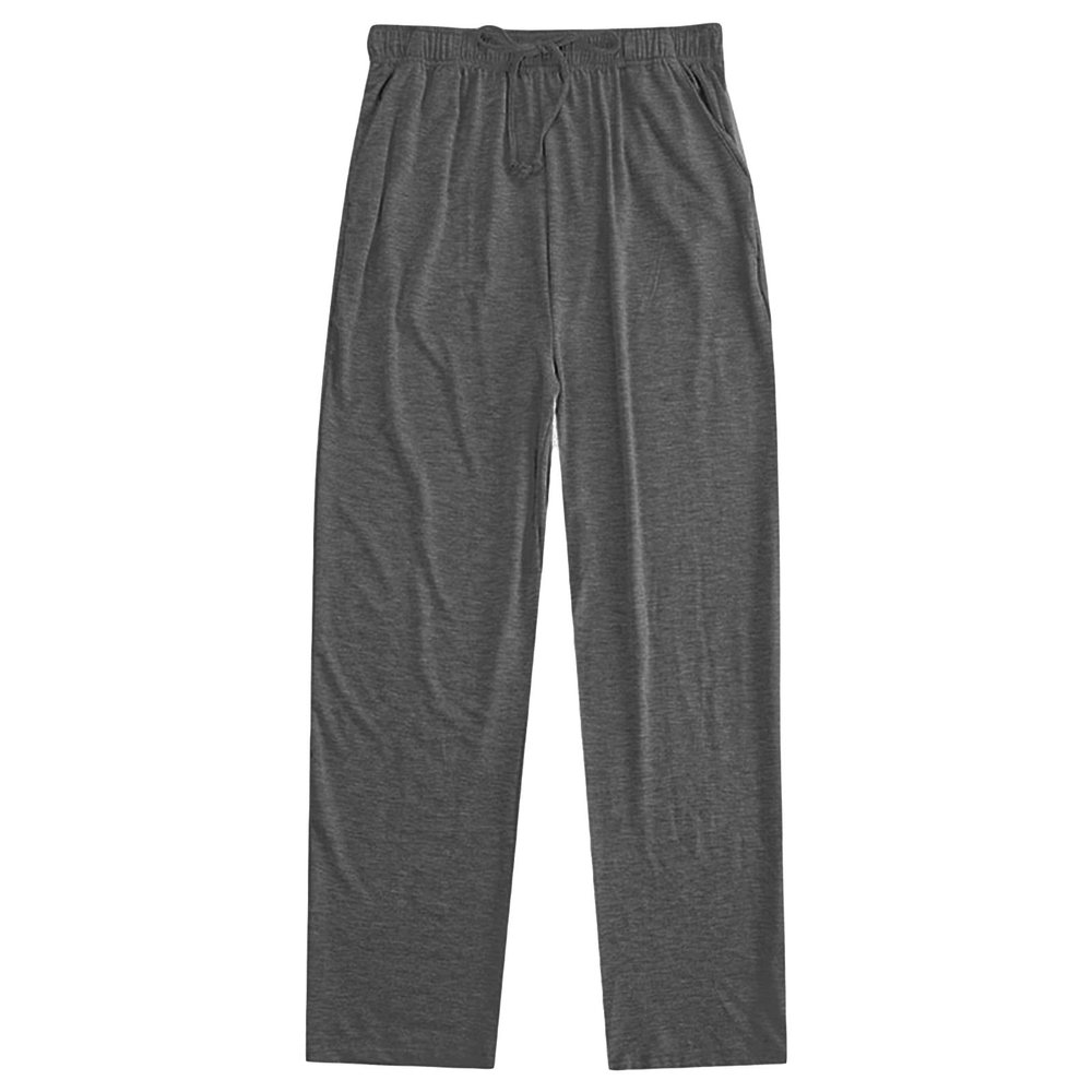 JEsilunmaMY Men's Loose Pajama Pants Elastic Waist Sweat Bottoms Casual Trousers Lightweight Lounge Sweat Pants with Pockets (Dark Grey,X-Large)