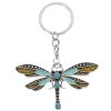PRETYZOOM Dragonfly Keychain, Rhinestone Dragonfly Bag Charms Butterfly Purse Hanging Pendant Key Holder for Women view 1