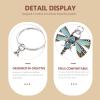 PRETYZOOM Dragonfly Keychain, Rhinestone Dragonfly Bag Charms Butterfly Purse Hanging Pendant Key Holder for Women view 3
