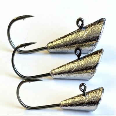 50 Unpainted"Shad Dart" Jig Head Crappie Pan Fish Ice Fishing Xtra Strong Hook 1/16 oz