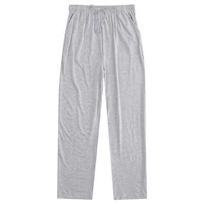 JEsilunmaMY Men's Loose Pajama Pants Elastic Waist Sweat Bottoms Casual Trousers Lightweight Lounge Sweat Pants with Pockets (Light Grey,X-Large)