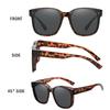 DUCO Fit Over Sunglasses for Men Women Wear Over Glasses Retro Wrap Around Polarized Sun Glasses UV400 Protection (B-Tortoise Frame Grey Lens) view 3