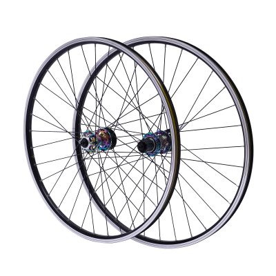 Mountain Bike Wheelset 29Inch Aluminum Alloy Rim Disc Brake MTB Wheelset Black Double Six-Hole Disc Front Rear Bike Wheels for Mountain Bicycle