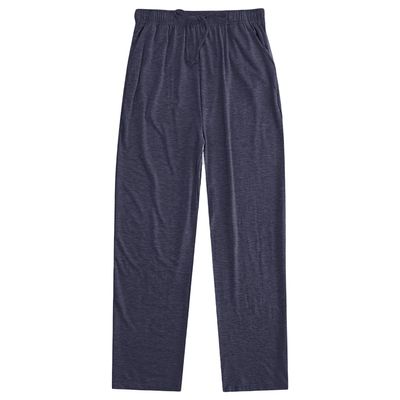 JEsilunmaMY Men's Loose Pajama Pants Elastic Waist Sweat Bottoms Casual Trousers Lightweight Lounge Sweat Pants with Pockets (Dark Blue,3X-Large)