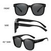 DUCO Fit Over Sunglasses for Men Women Wear Over Glasses Retro Wrap Around Polarized Sun Glasses UV400 Protection (B-Black Frame Grey Lens) view 3