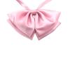 aoozleny Women Girl Pre-Tied Striped Adjustable Uniform Bowknot Bow Tie for Cosplay Costume (Pure Pink) view 3