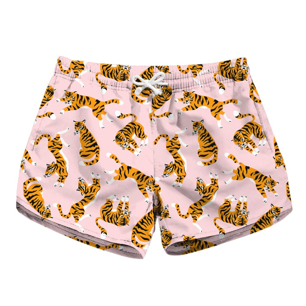 Honeystore Women's Casual Swim Trunks Quick Dry Print Boardshort Beach Shorts NSSTK-00016 L