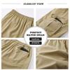 Kolongvangie Cotton Shorts Casual Hiking Men's Lightweight Rip-Stop Cargo Short Pockets Summer Short view 4