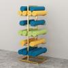 ROYUMI Heavy Duty Multi-Layers Yoga Mat Rack, 20 Yoga Mats Load Bearing Storage Rack, Yoga Mat Holder with Stable Base, Workout Equipment Storage Organizer view 2