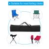 PATIKIL 33 Inch Camp Chair Replacement Bag, Nylon Foldable Carrying Bag Large Zippered Bag with Shoulder Strap for Camping Travel, Black view 4