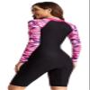 Women's Long Sleeve Swimsuit Zip Up One Piece Rashguard Sun Protection Printed Swim Bathing Suit Quick Dry Nylon Boyleg Swimsuit Large view 3