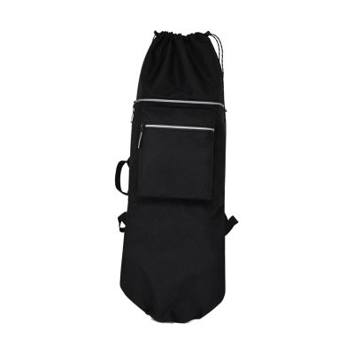 Longboard Carry Case Waterproof Storage Carrier Skateboard Backpack Bag for Electric Skate Boards Cruiser Travel Accessories Skate Beginners (Black)