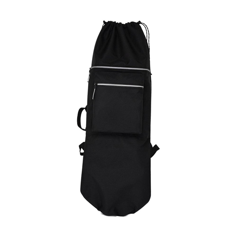 Longboard Carry Case Waterproof Storage Carrier Skateboard Backpack Bag for Electric Skate Boards Cruiser Travel Accessories Skate Beginners (Black)