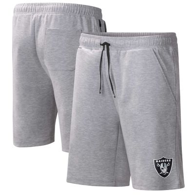 MSX by Michael Strahan Men's Heather Gray Las Vegas Raiders Trainer Shorts