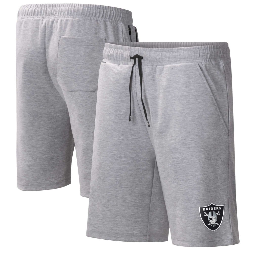MSX by Michael Strahan Men's Heather Gray Las Vegas Raiders Trainer Shorts