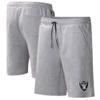 MSX by Michael Strahan Men's Heather Gray Las Vegas Raiders Trainer Shorts view 1