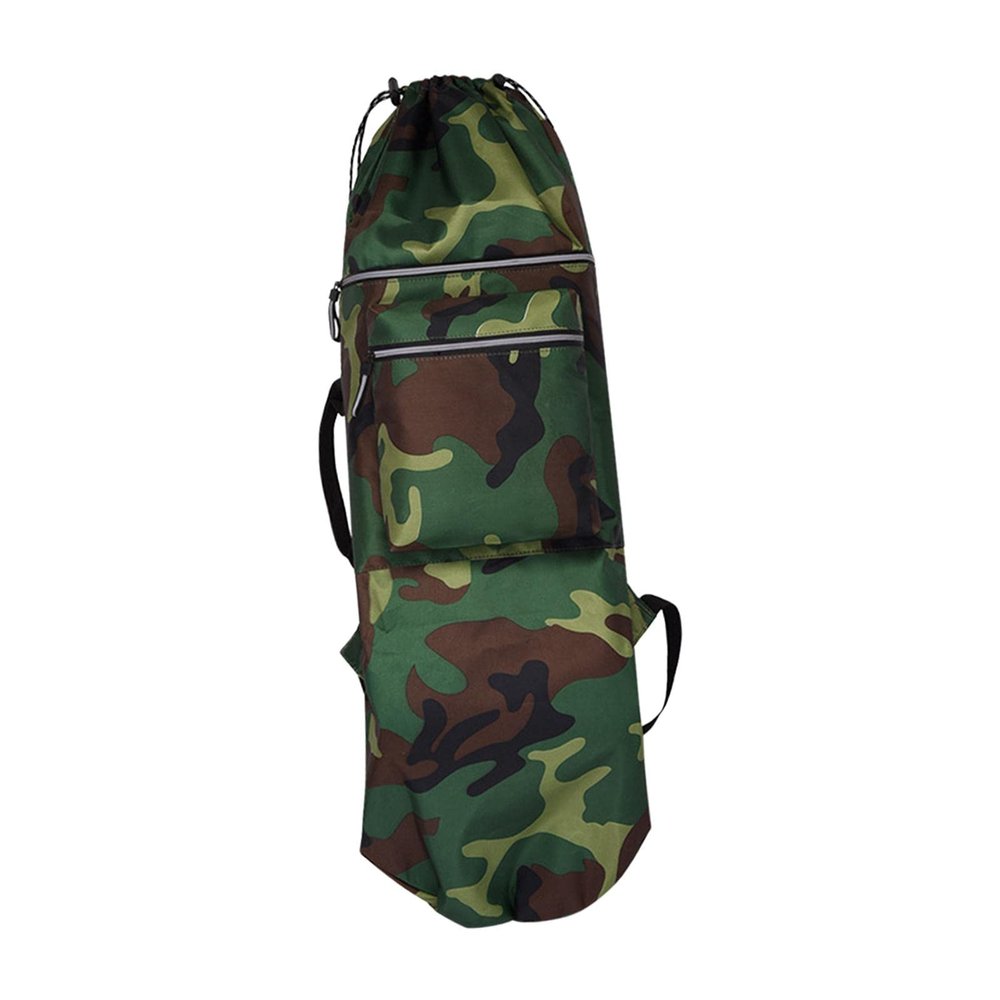 Longboard Carry Case Waterproof Storage Carrier Skateboard Backpack Bag for Electric Skate Boards Cruiser Travel Accessories Skate Beginners (Green)