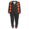Harry Potter Women's Hooded Gryffindor Fleece Pyjamas Union Suit, Black, 3X view 4