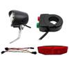 kkekos Electric Bike Horn Switch and Headlight Front Light LED Taillights Set for E-Bike Electric Cycle with SM Connector view 1